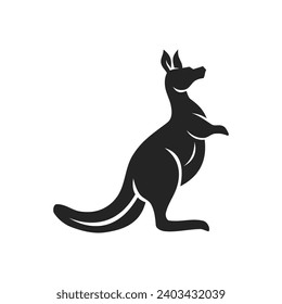 Kangaroo Logo template Isolated. Brand Identity. Icon Abstract Vector graphic