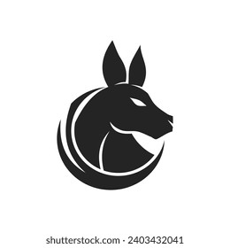 Kangaroo Logo template Isolated. Brand Identity. Icon Abstract Vector graphic