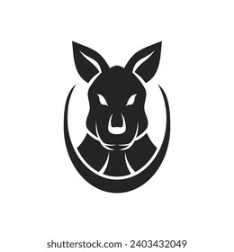 Kangaroo Logo template Isolated. Brand Identity. Icon Abstract Vector graphic