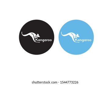 Kangaroo Logo Template Vector Icon