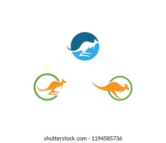 kangaroo Logo Template vector illustration