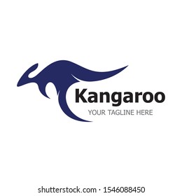 Kangaroo Logo Template vector illustration simple icon