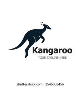 Kangaroo Logo Template vector illustration simple icon