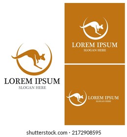 kangaroo Logo Template vector illustration
