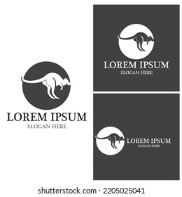 kangaroo Logo Template vector illustration