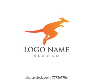 kangaroo Logo Template vector illustration
