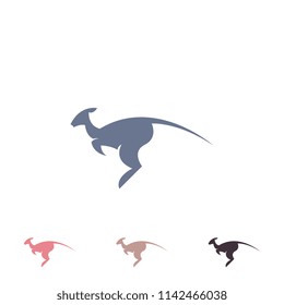 Kangaroo logo vector. Abstract animal logo template