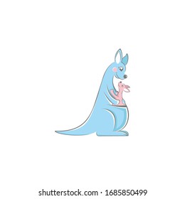 Kangaroo Logo vector design Template
