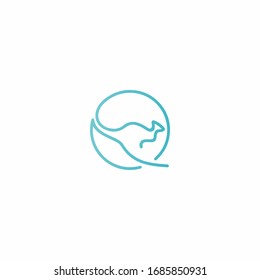 Kangaroo Logo vector design Templates