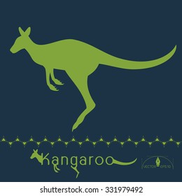 kangaroo logo vector illustration