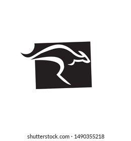 kangaroo logo vector  ilustration  template