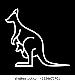 kangaroo logo vector, premium, clean, simple, modern