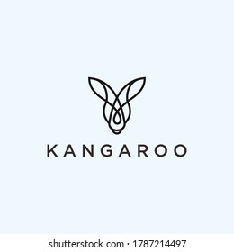 kangaroo Logo vector silhouette icon