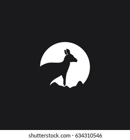 Kangaroo Logo Vector Template