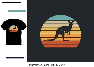 kangaroo lover t shirt design