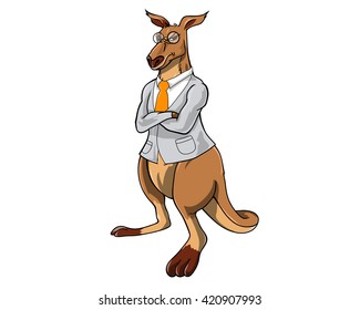 Kangaroo Occupational Character - Doctor