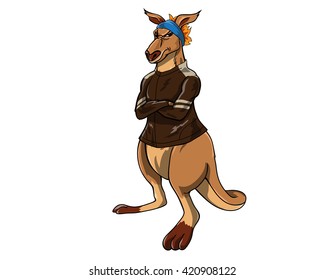 Kangaroo Occupational Character - Rock Star