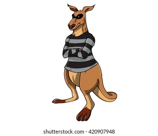 Kangaroo Occupational Character - Thief