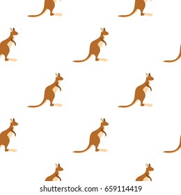 Kangaroo pattern seamless for any design vector illustration