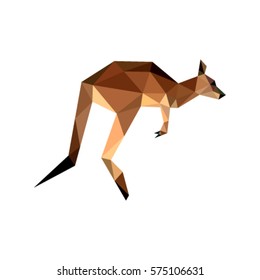 KANGAROO POLYGONAL LOW POLY GEOMETRIC STYLE