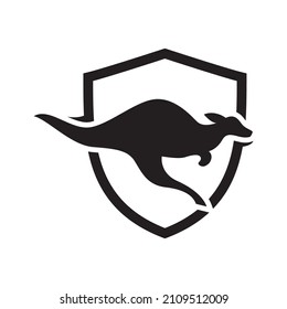 Kangaroo Shield logo design element