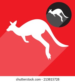 Kangaroo silhouette