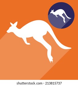 Kangaroo silhouette