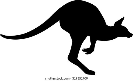 Kangaroo silhouette