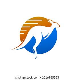 Kangaroo Silhouette Logo