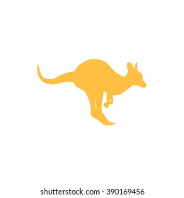 Kangaroo silhouette vector illustration