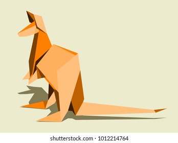 kangaroo, simple abstract image