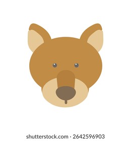 Material de ilustração de ícone simples canguru