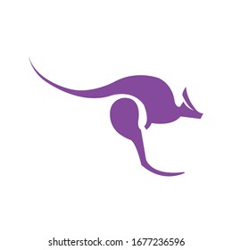 kangaroo simple illustration of vector design