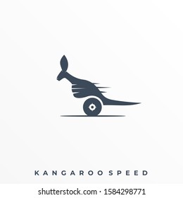 Kangaroo Speed Illustration Vector Template. Suitable for Creative Industry, Multimedia, entertainment, Educations, Shop, and any related business