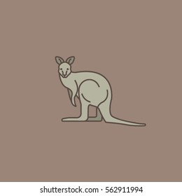 Kangaroo stylized logo