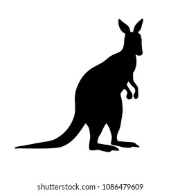 kangaroo symbol  vector icon