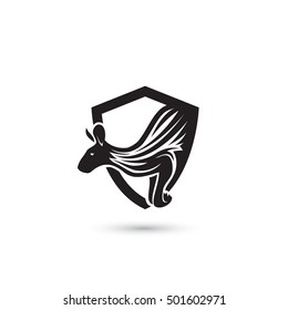 Kangaroo symbol - vector illustration