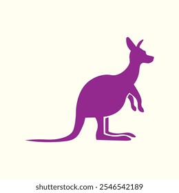 Kangaroo arte na moda ilustração vetor muito abstrata colorido aplicado design.eps