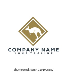 Kangaroo Vector Graphic Template Download Modern