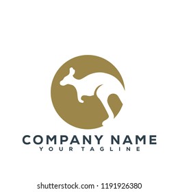 Kangaroo Vector Graphic Template Download Modern
