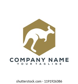 Kangaroo Vector Graphic Template Download Modern