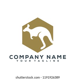 Kangaroo Vector Graphic Template Download Modern