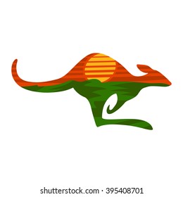Kangaroo vector icon