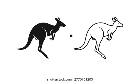 Kangaroo Vector Icons Design Pack Vector