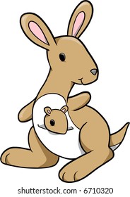 Kangaroo Vector Illustration