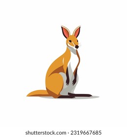 A kangaroo vector illustrator Art