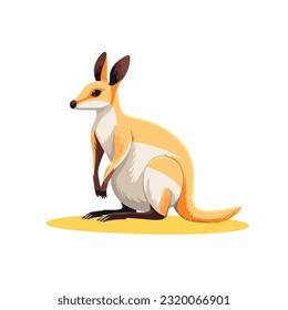 A kangaroo vector illustrator Art