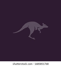plantillas de diseño de logotipo vectorial kangaroo