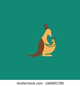 plantillas de diseño de logotipo vectorial kangaroo