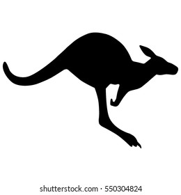 Kangaroo vector silhouette